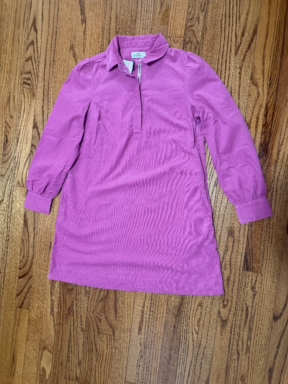 NWT Women's Vineyard Vines Pink Poplin Popover Dress, Size: XS